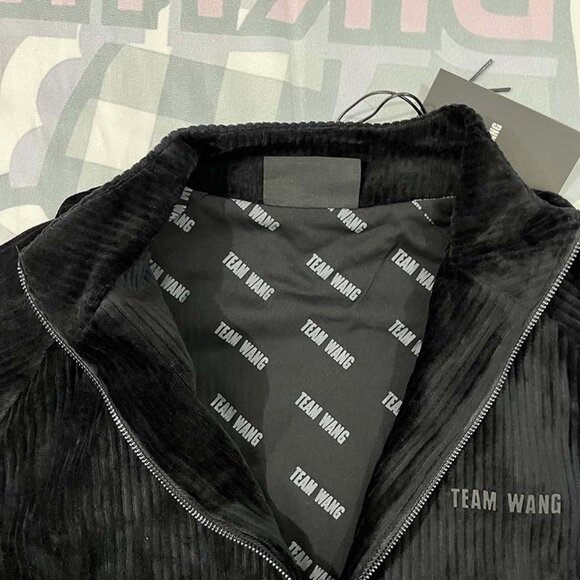 Team Wang Corduroy Casual Black Jacket - Picture 4 of 6